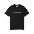 Scribble Line Text Tee/ Stoops to Skylines Minimal Graphic Chest Print