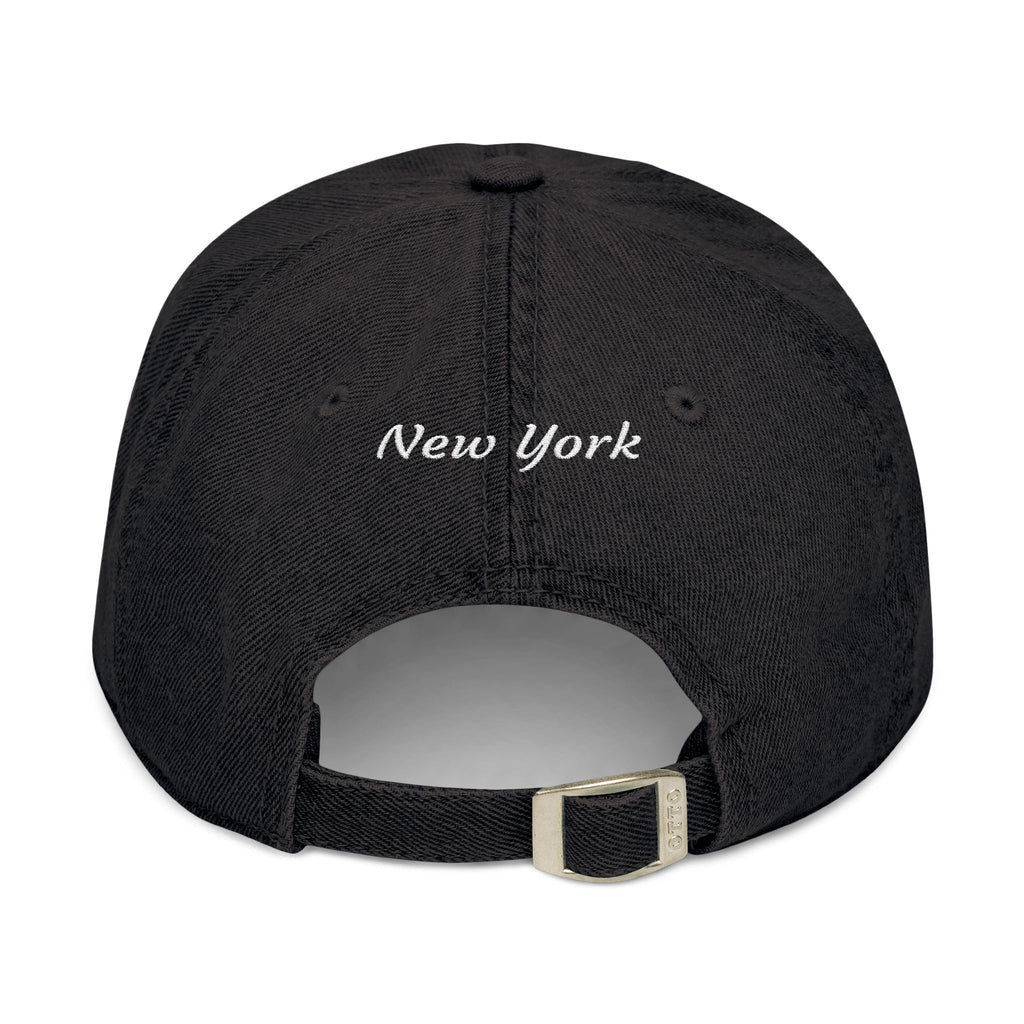 Denim Hat — "Queens" Embroidered Adjustable Baseball Cap (New York)
