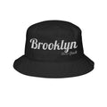 Brooklyn Embroidered Bucket Hat — Retro Script City Cap