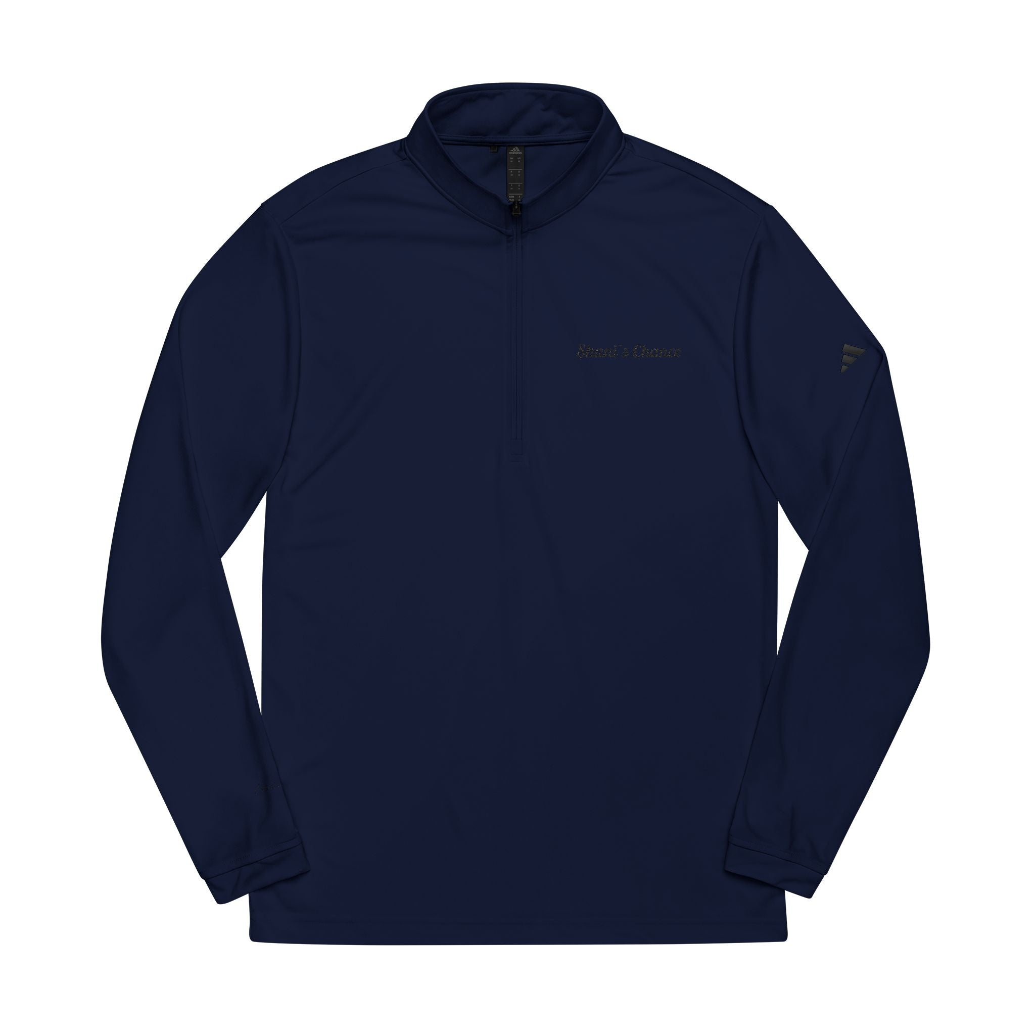Embroidered adidas Quarter-Zip Pullover — Lightweight Performance Top