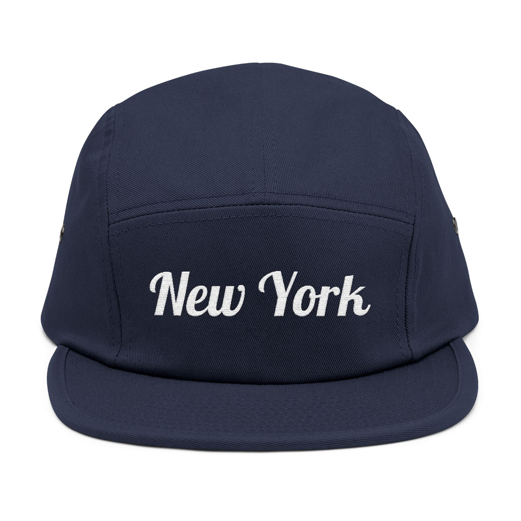 Embroidered 'New York' 5-Panel Cap — Casual City Baseball Hat