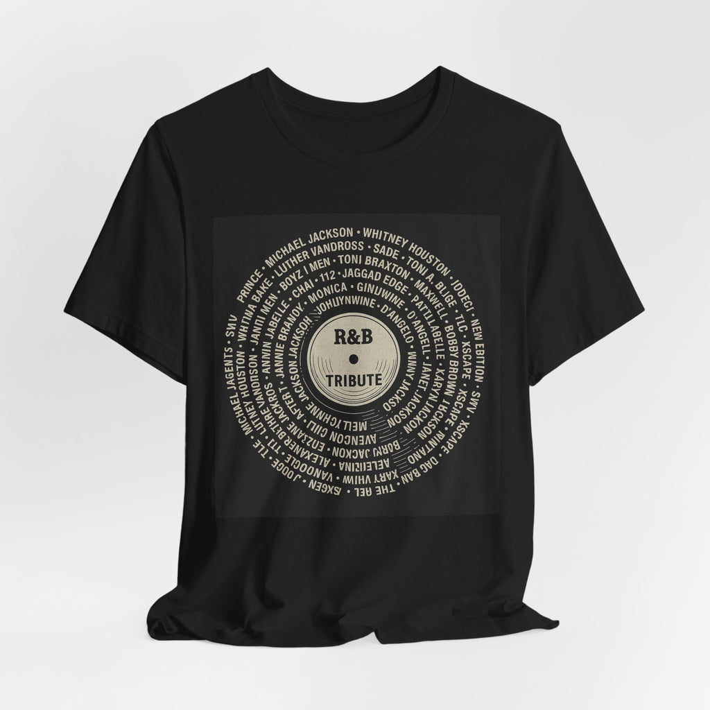 R&B Tribute Vinyl Tee — Retro Record Design T-Shirt
