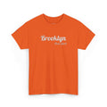 Brooklyn Floral Script Tee — Vintage Flower Text T-Shirt for NYC Fans