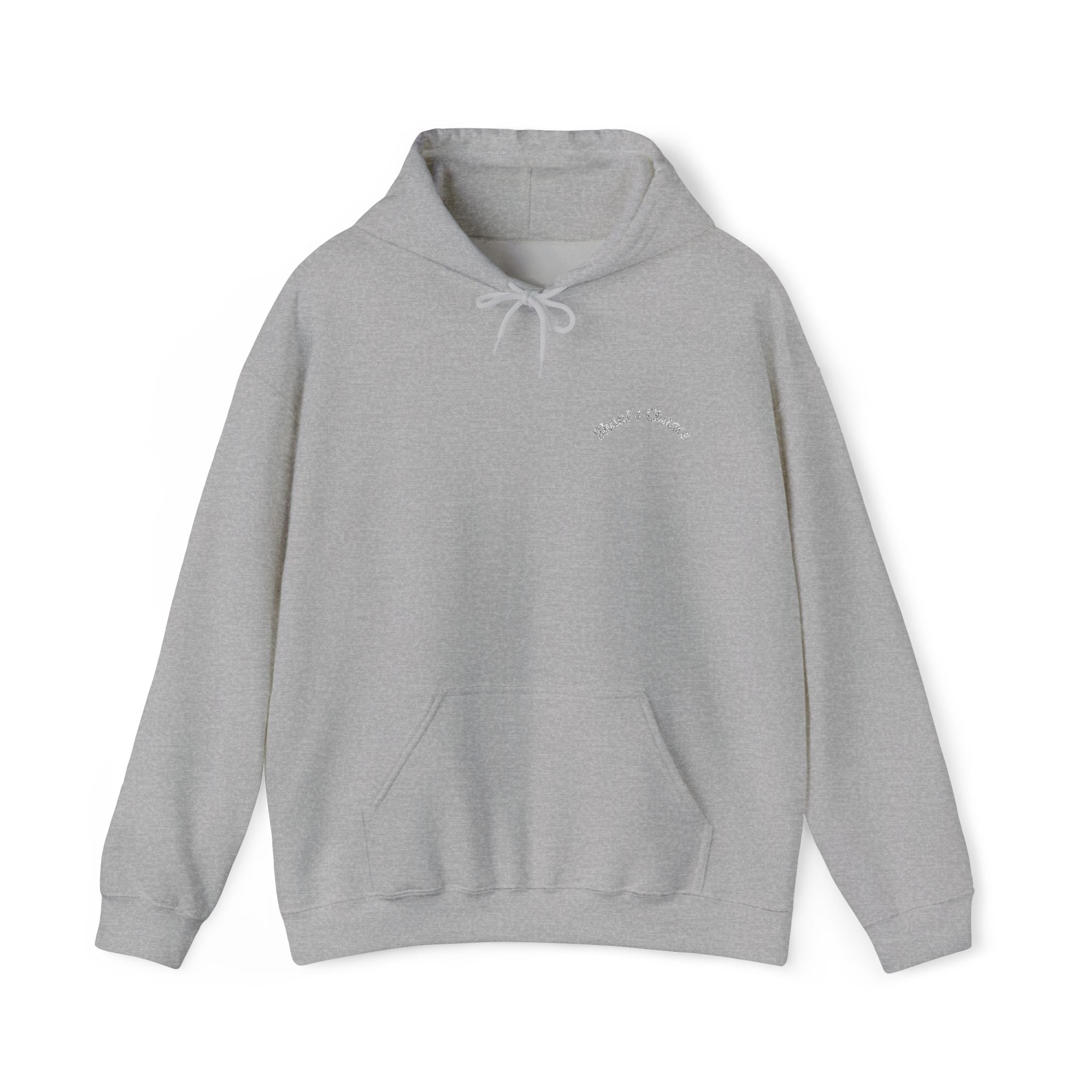 Hoodie — Minimal 'everything' Script Chest Logo Pullover