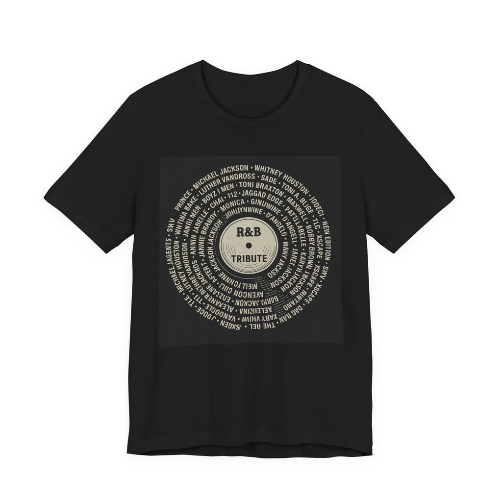 R&B Tribute Vinyl Tee — Retro Record Design T-Shirt