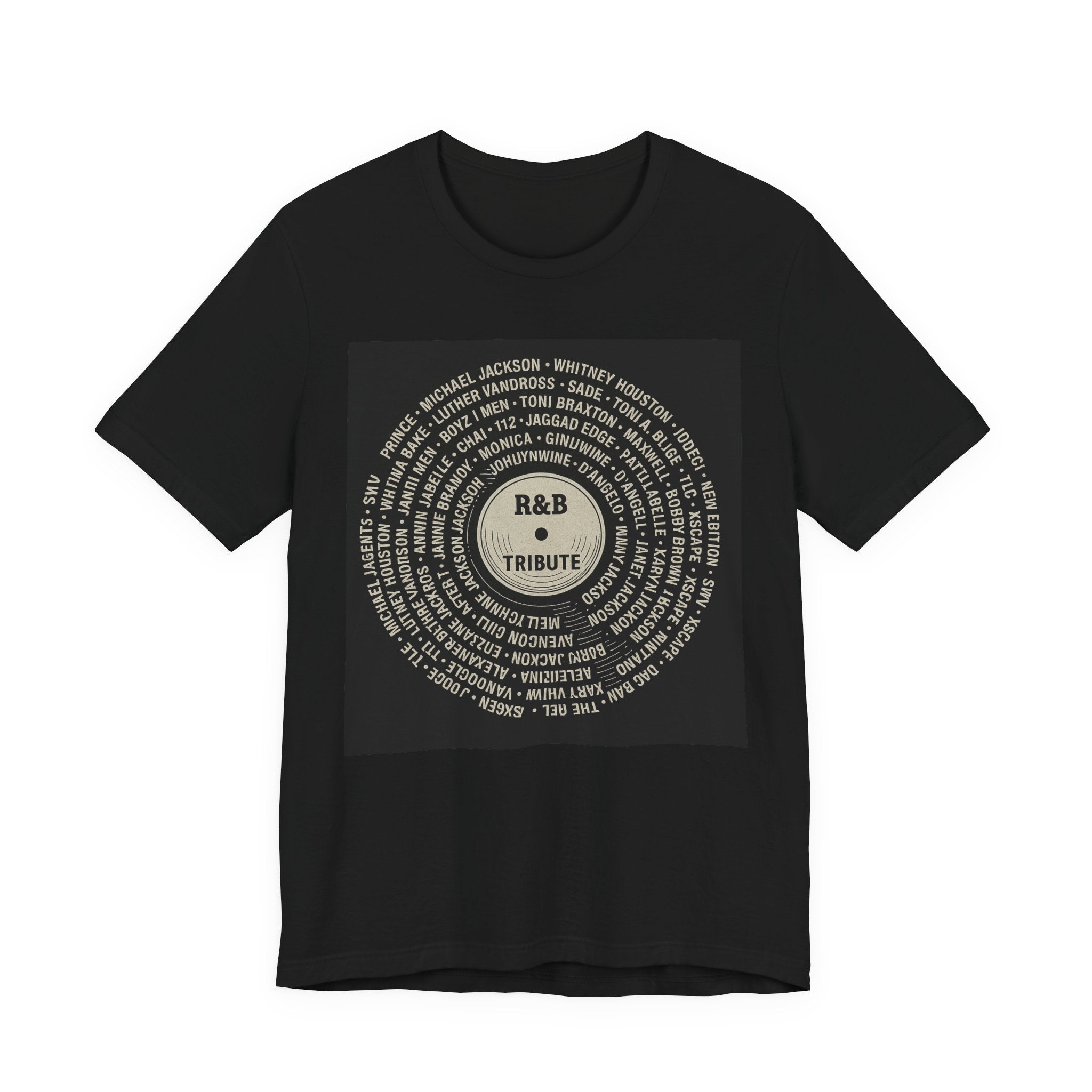 R&B Tribute Vinyl Tee — Retro Record Design T-Shirt