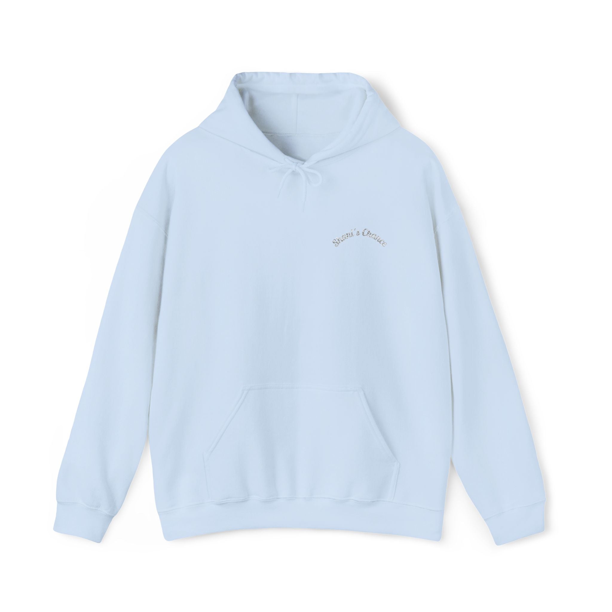 Hoodie — Minimal 'everything' Script Chest Logo Pullover