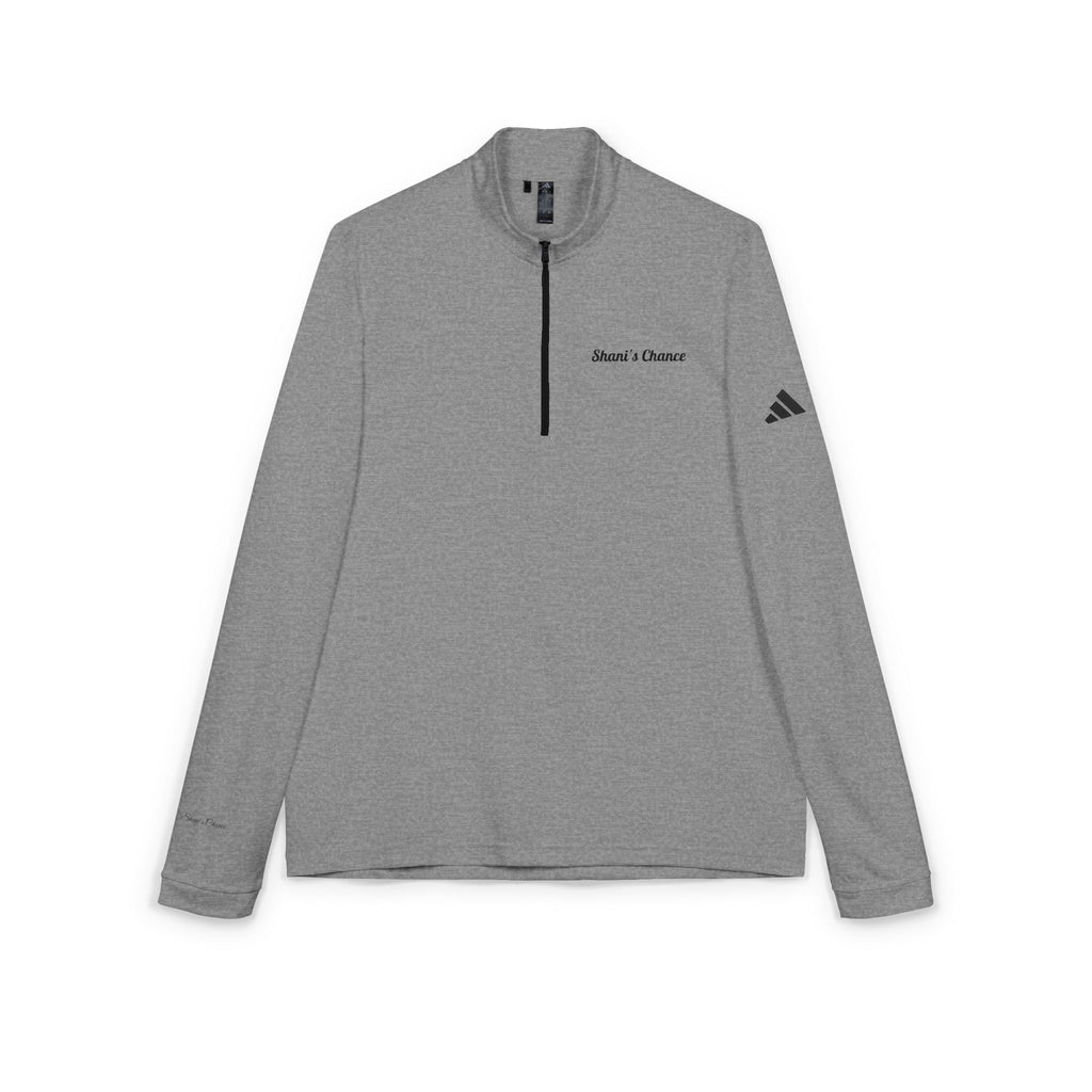 Embroidered adidas Quarter-Zip Pullover — Lightweight Performance Top