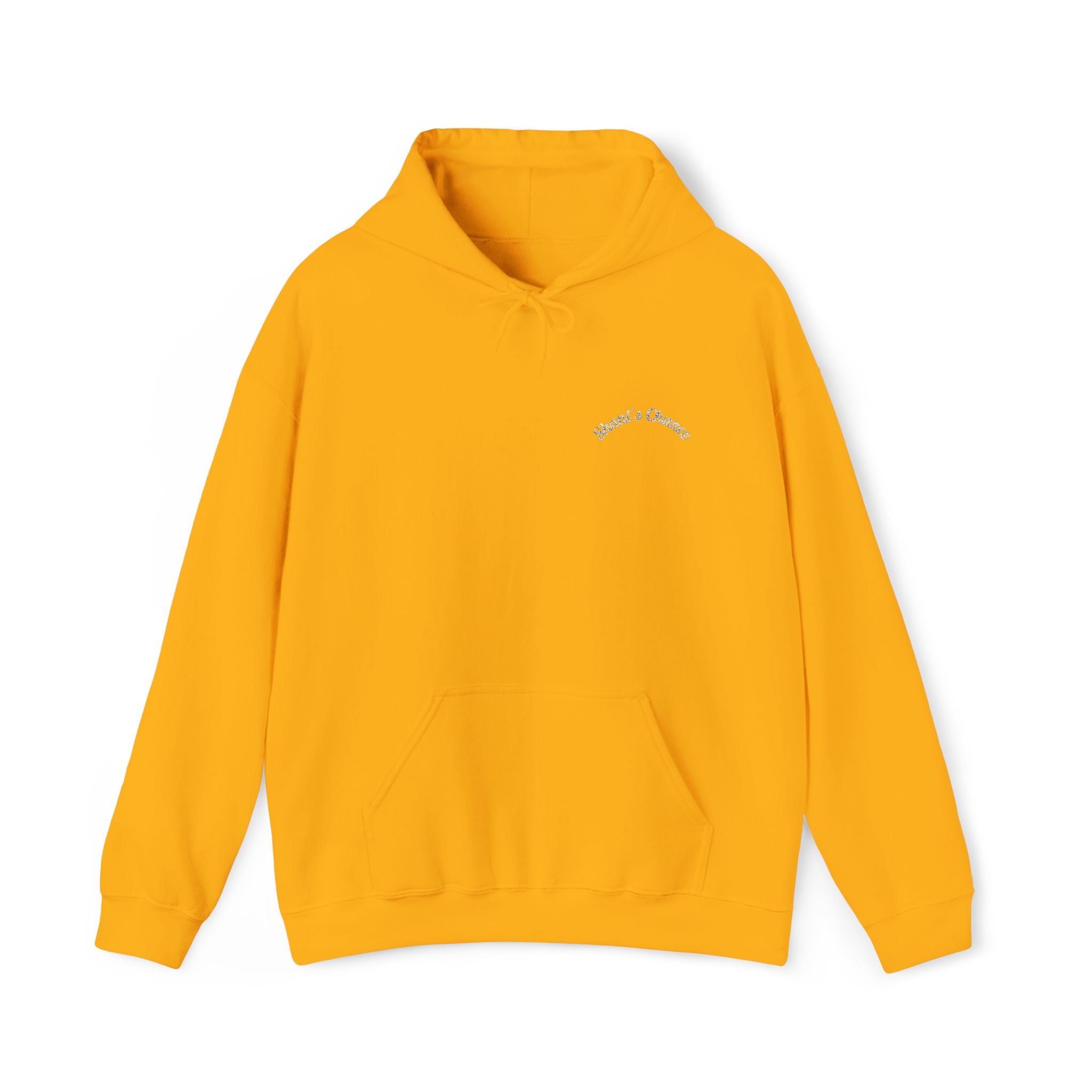 Hoodie — Minimal 'everything' Script Chest Logo Pullover