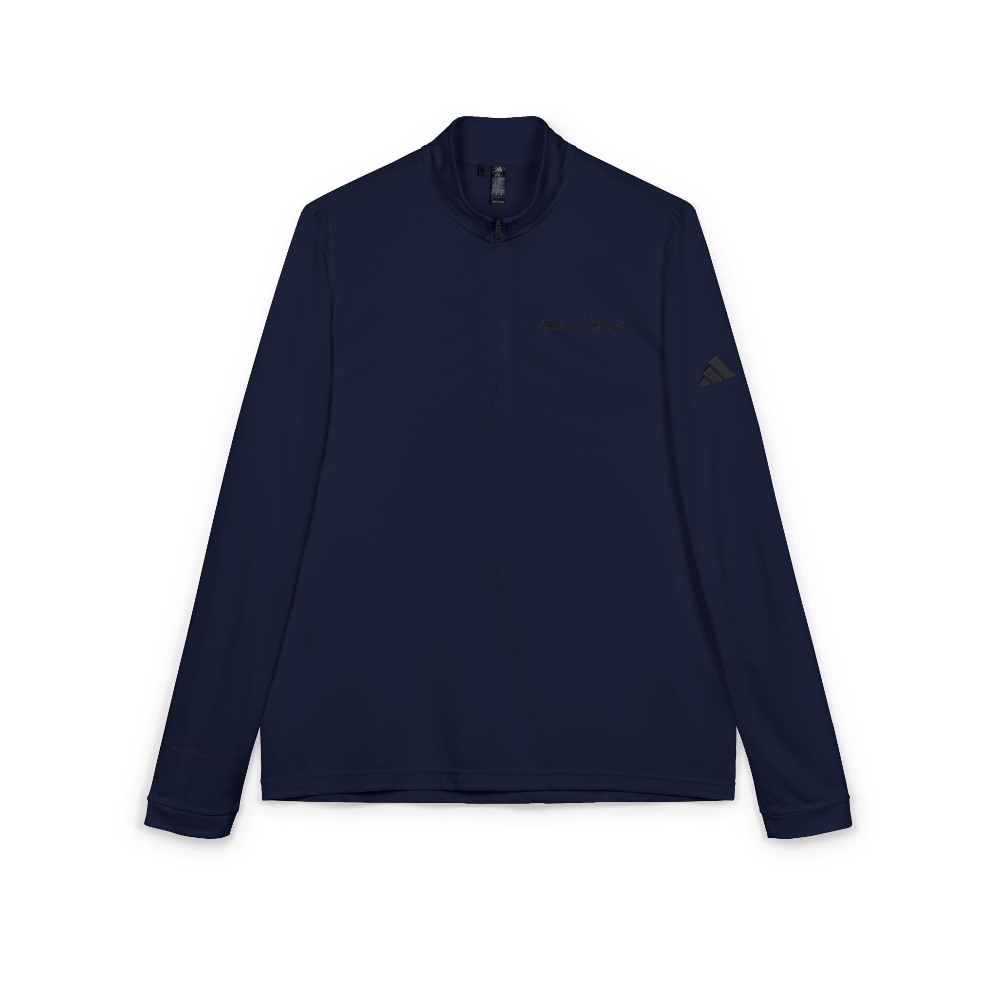 Embroidered adidas Quarter-Zip Pullover — Lightweight Performance Top